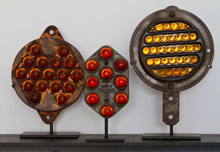 Collection of 13 Early Glass Marble Reflectors In Excellent Condition For Sale In Sheffield, MA