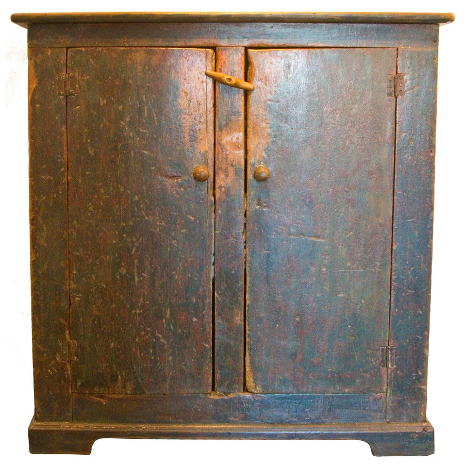 19th Century Quebec Province Two Door Cupboard For Sale
