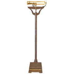 Beautifully Proportioned Doctor's Scale, Steel and Brass