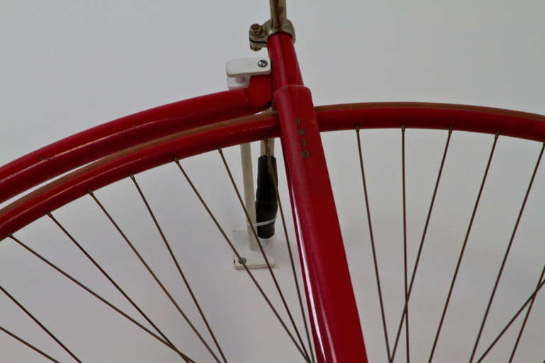 Metal Graphic 1870 High Wheel Bicycle For Sale