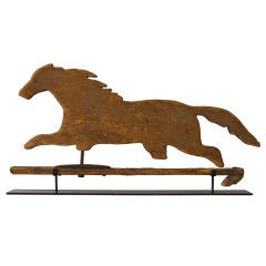Wooden Running Horse Weathervane