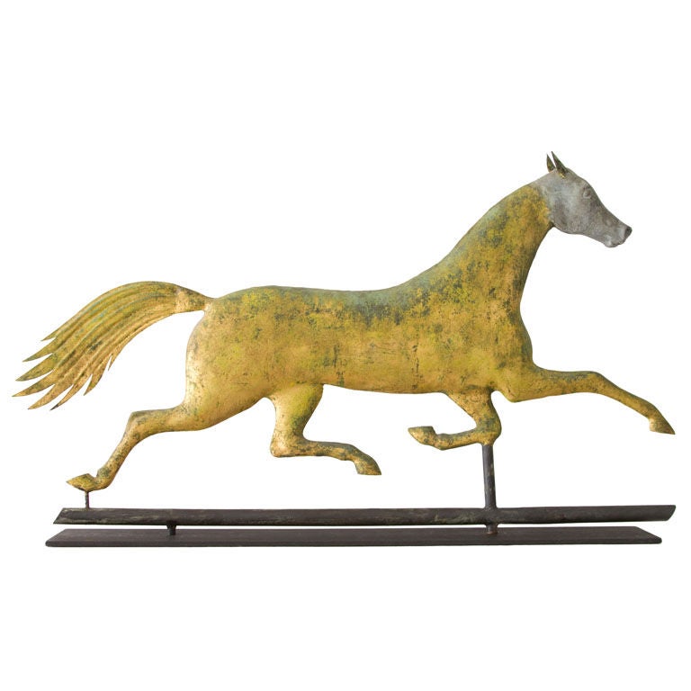 Early A.L. Jewell Running Horse Weathervane For Sale