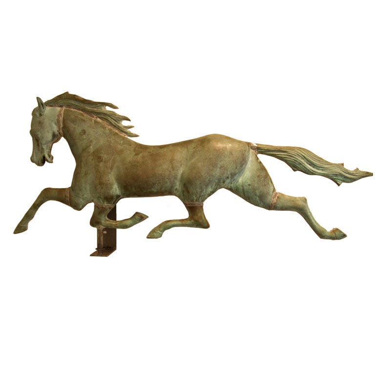 Large 19th Century Running Horse Weathervane, Colnel Patchen