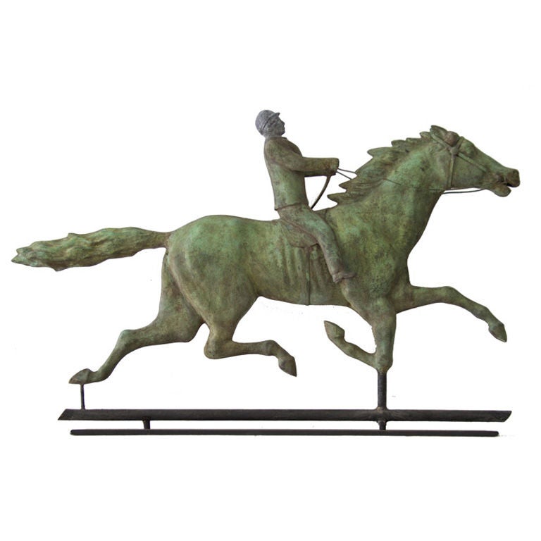 Horse and Rider Weathervane For Sale
