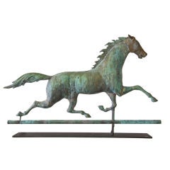 Antique Running Horse Weathervane, Ethan Allen
