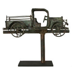 Used Early Hand Fashioned Automobile Weathervane
