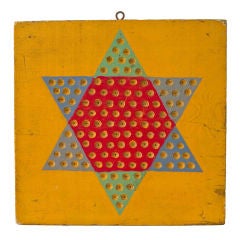 Two Sided Game Board:  Chinese Checker and Checker