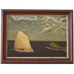 Folk Art Ship Painting