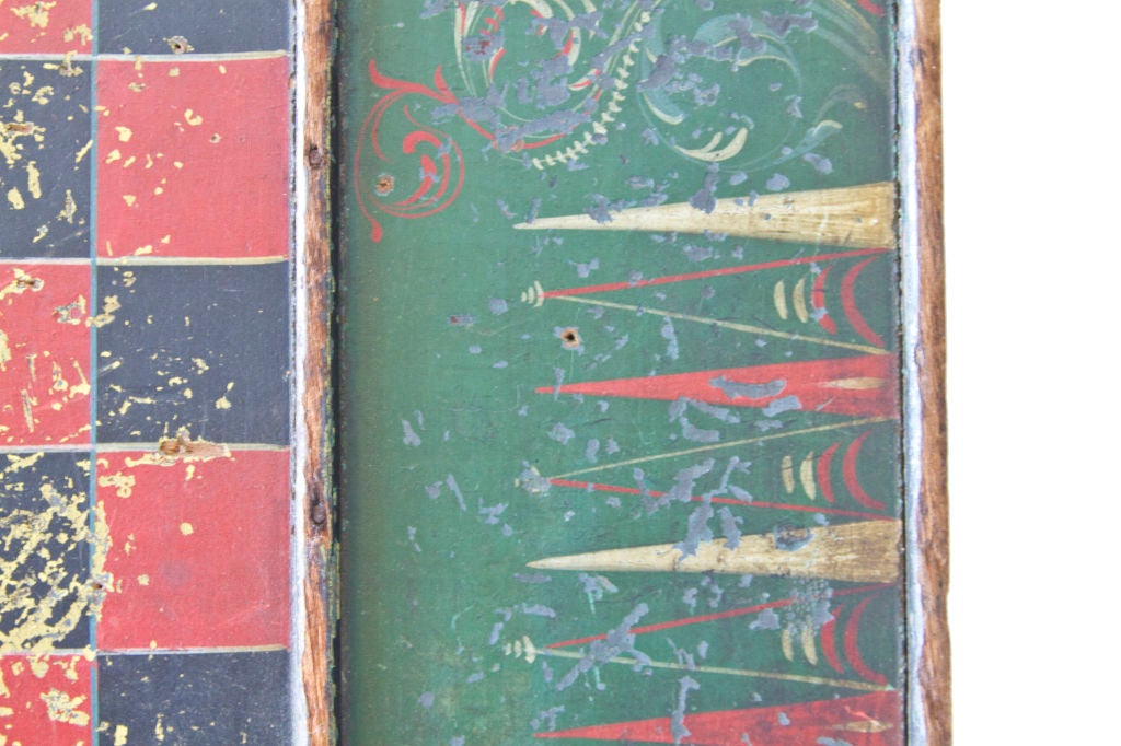 Early and Unusual Combination Checkerboard and Backgammon