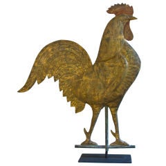 Monumental Rooster Weathervane with Extraordinary Detail