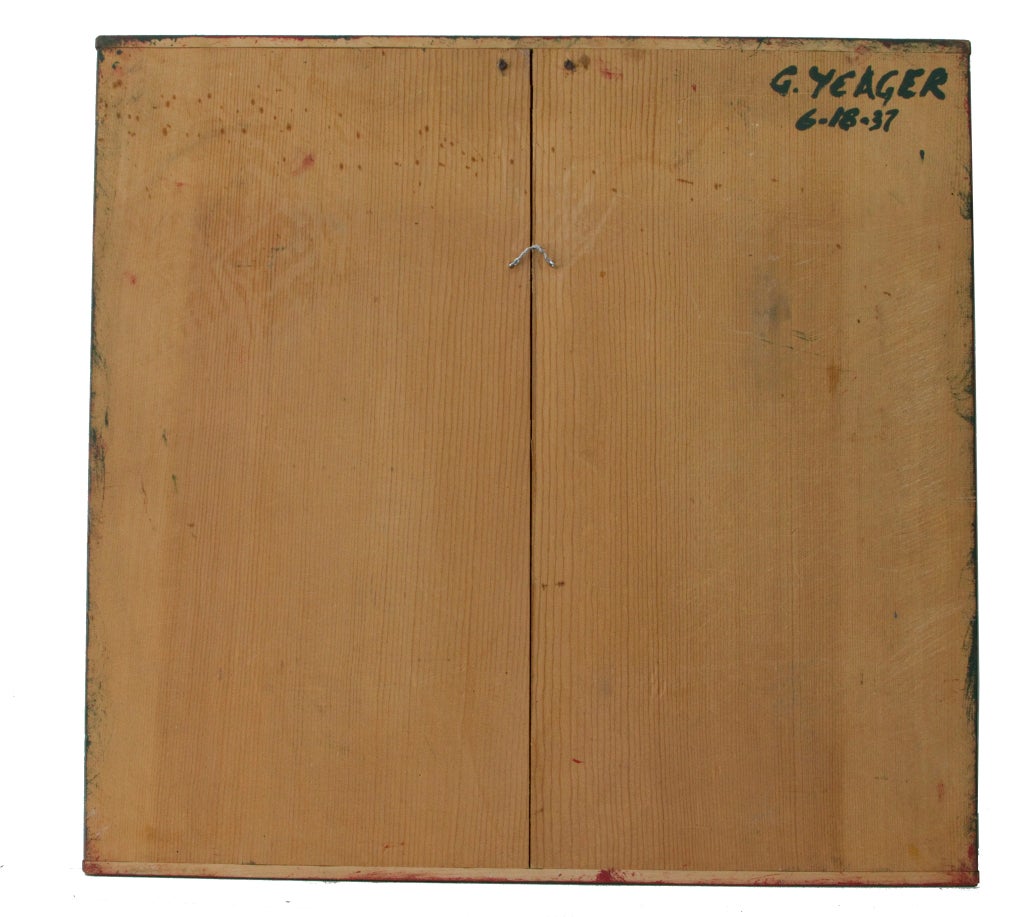 Mid-20th Century Early Home Made Dart Board