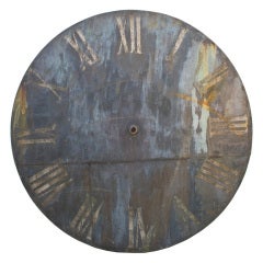 Large , Early Clockface with Painterly Surface