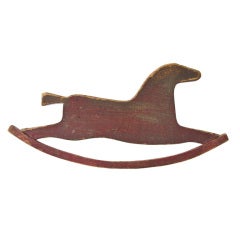Vintage Shoo Fly Rocking Horse Fragment