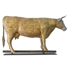 Antique Large, Full Bodied Cow Weathervane