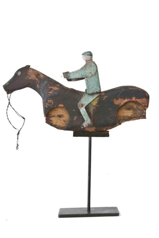 American Horse and Rider Whirligig Fragment For Sale