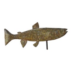 Rare, One of a Kind Trout Weathervane