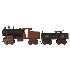 Vintage Keystone 6400 Locomotive and 6500 Tender Riding Toy