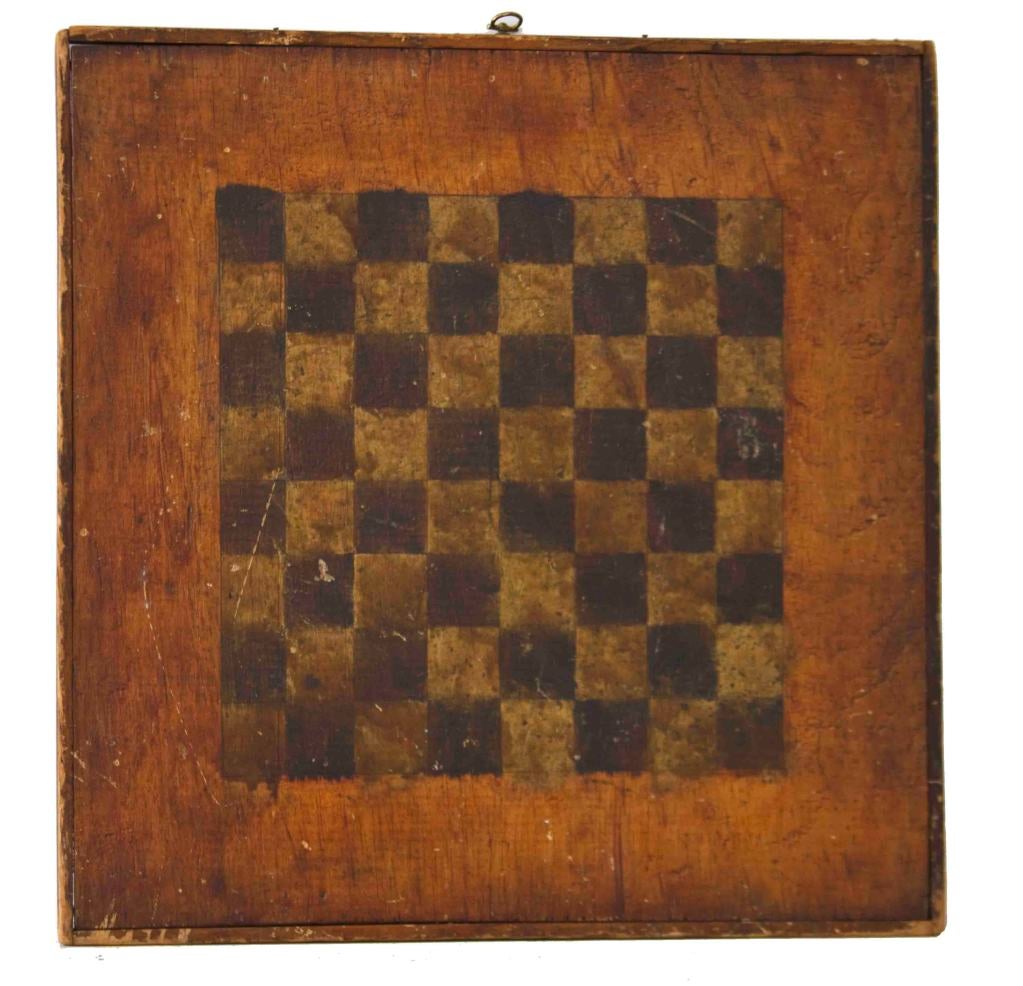 Two Sided Game Board, Checkers and Parcheesi