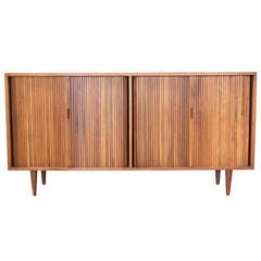 Tambour Cabinet by Milo Baughman for Glenn of California