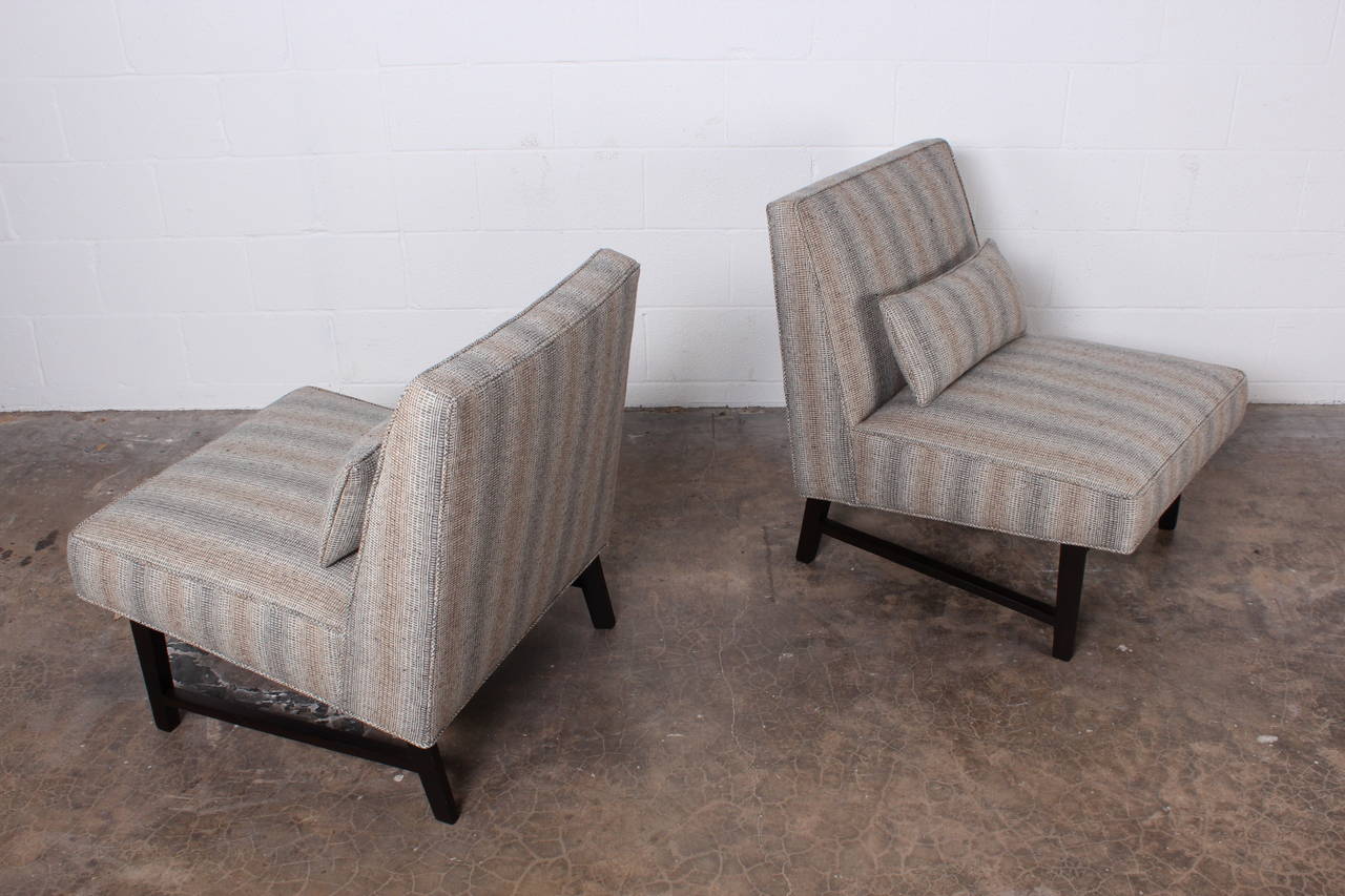 Pair of Slipper Chairs by Edward Wormley for Dunbar 2
