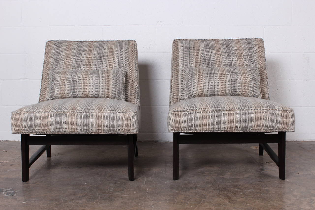 Pair of Slipper Chairs by Edward Wormley for Dunbar 4