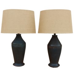 Pair Of Italian Ceramic Table Lamps
