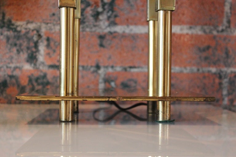 Mid-20th Century Pair Of Large Brass Lamps By Stiffel