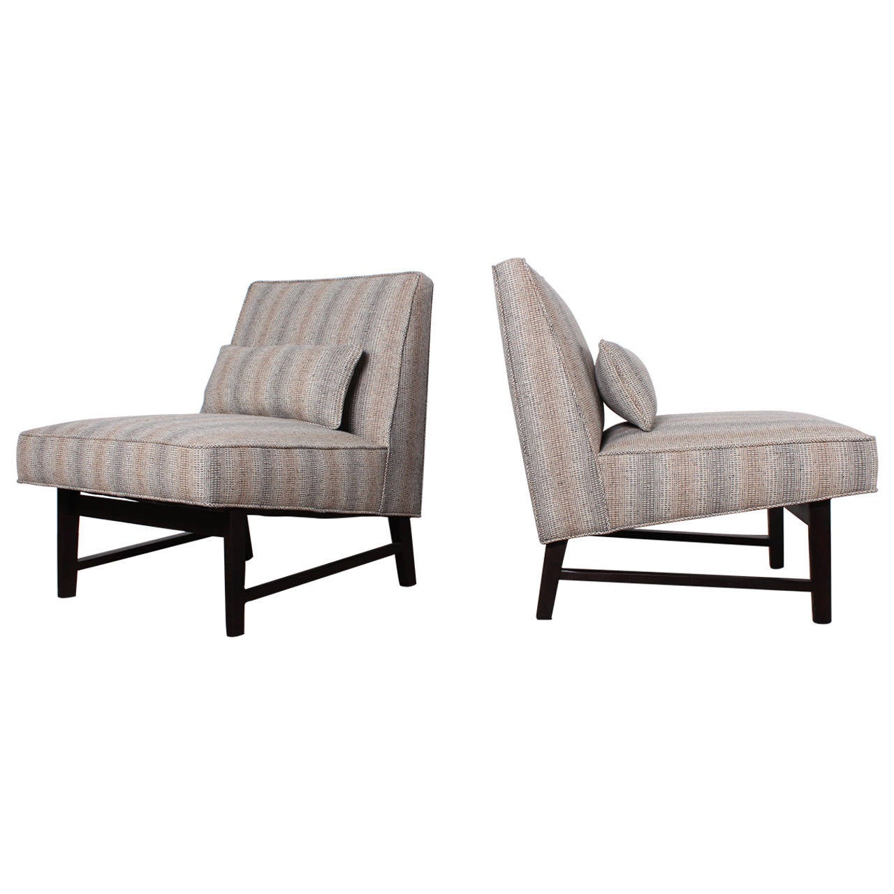 Pair of Slipper Chairs by Edward Wormley for Dunbar For Sale at 1stdibs