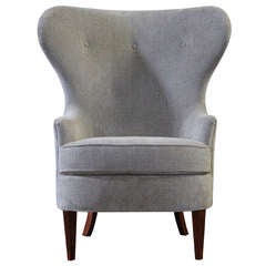 Early Wing Chair by Edward Wormley for Dunbar
