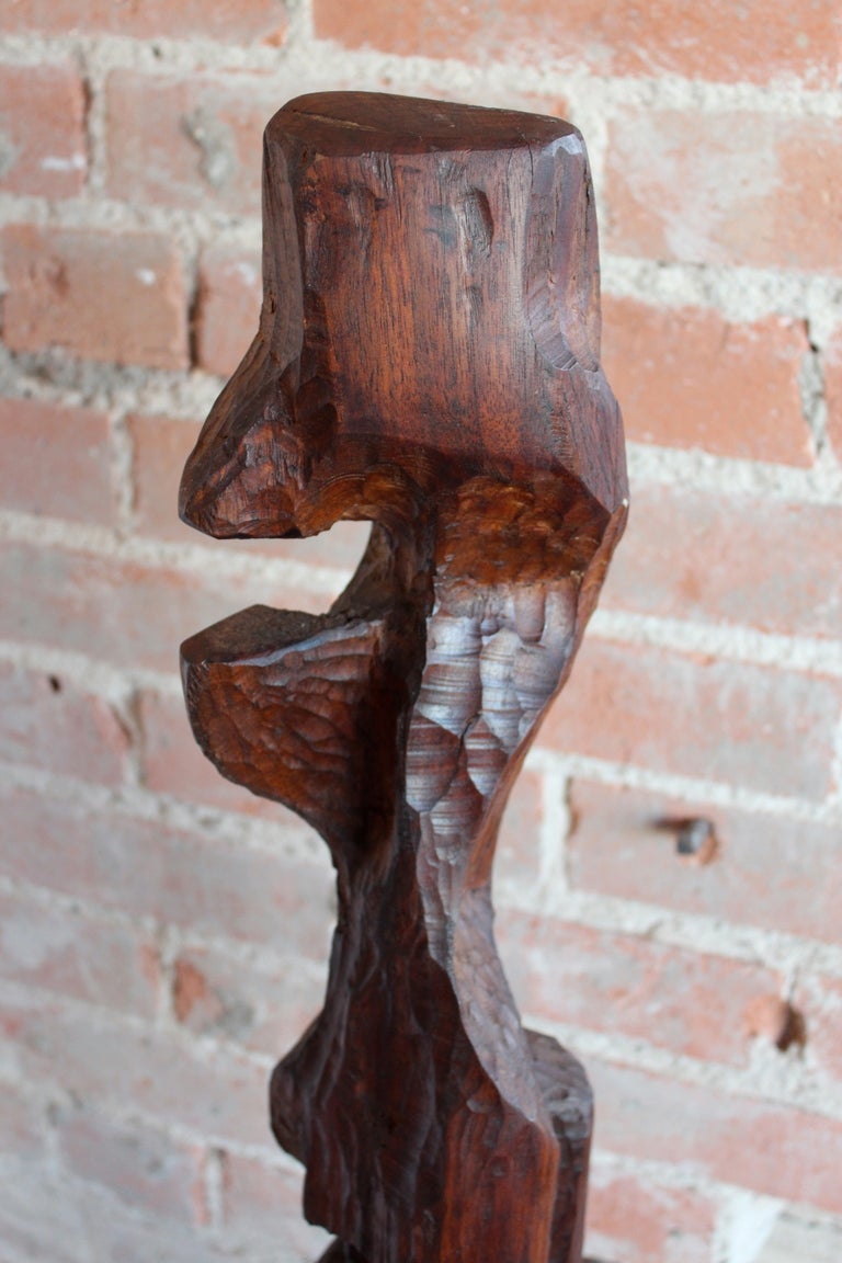 Mid-20th Century Large abstract wooden sculpture