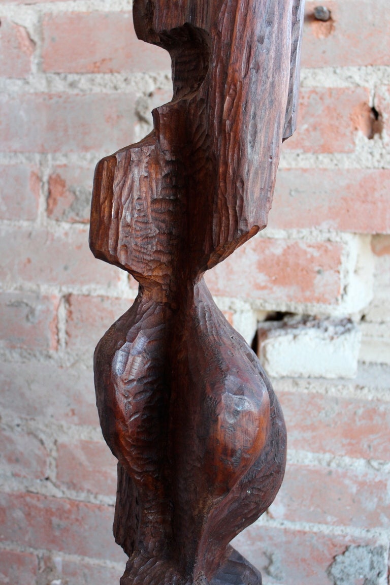 Large abstract wooden sculpture 1