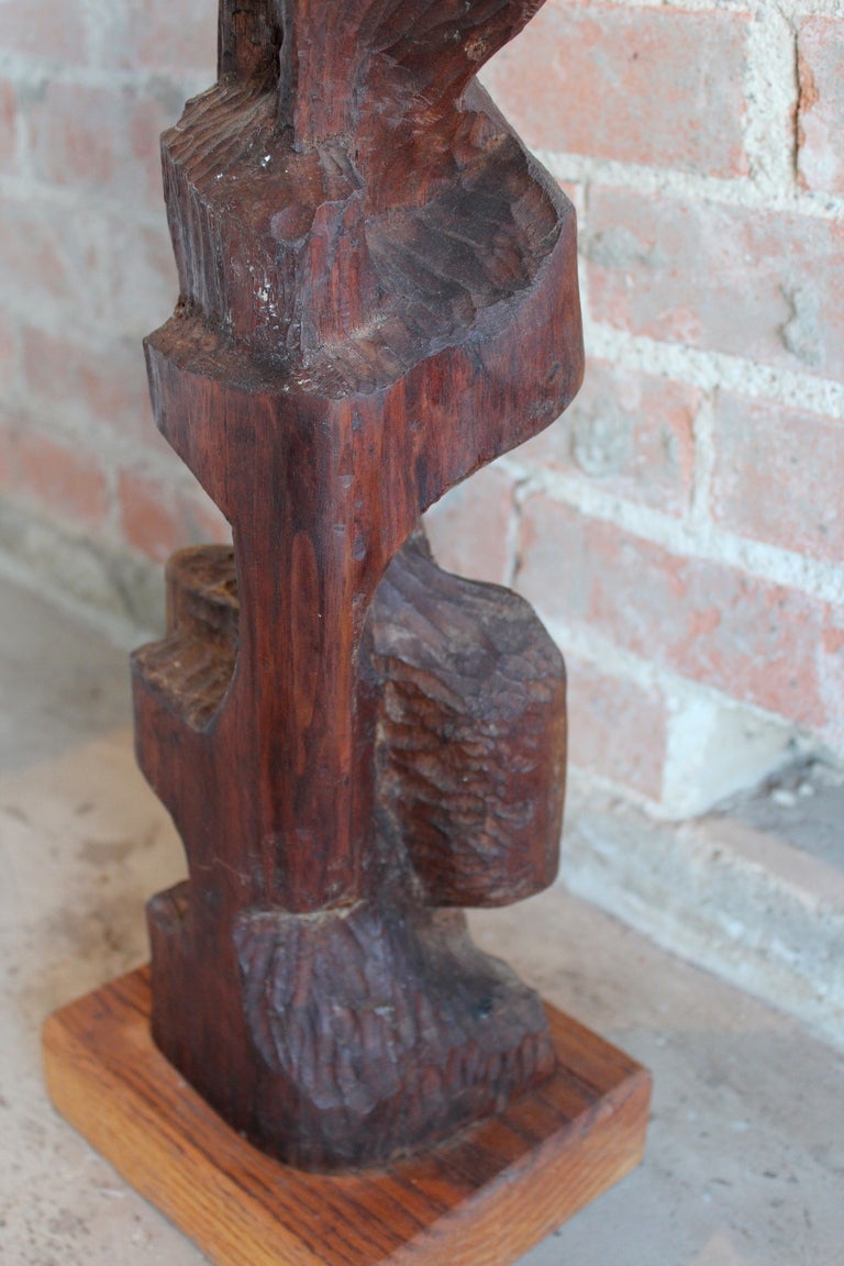 Large abstract wooden sculpture 2
