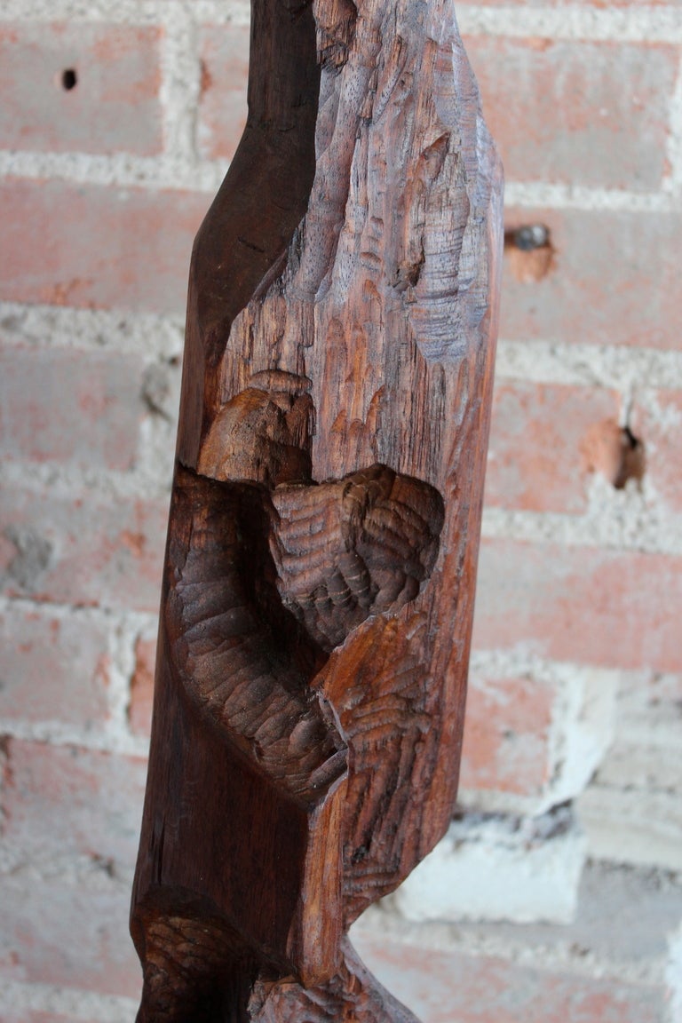 Large abstract wooden sculpture 3