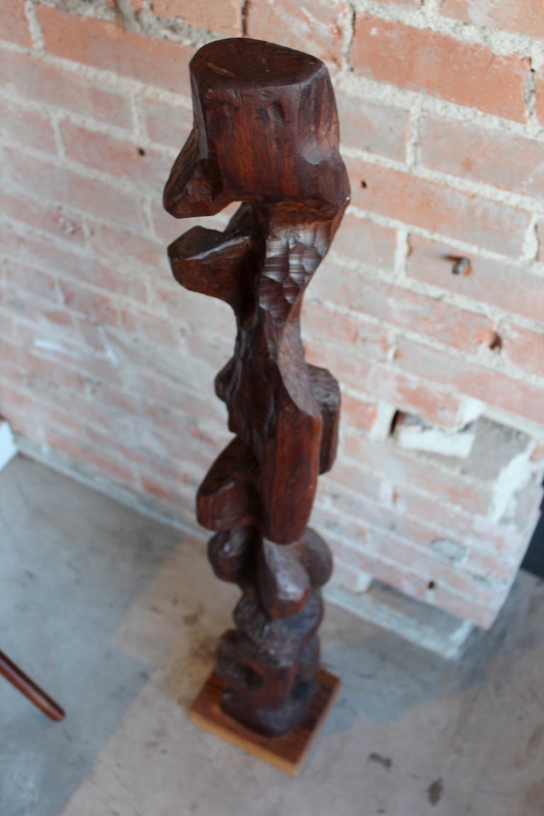 Large abstract wooden sculpture 4