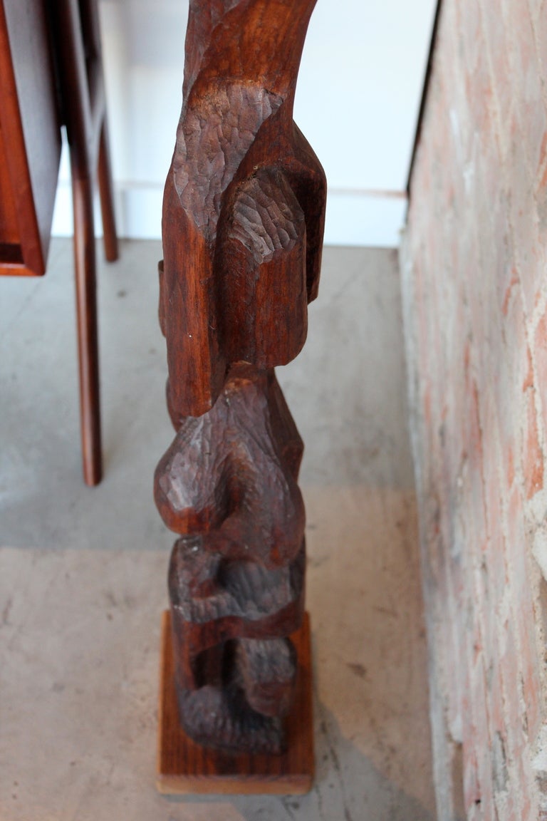 Large abstract wooden sculpture 5