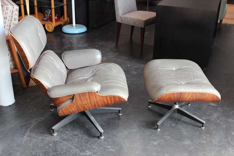 grey eames lounge chair