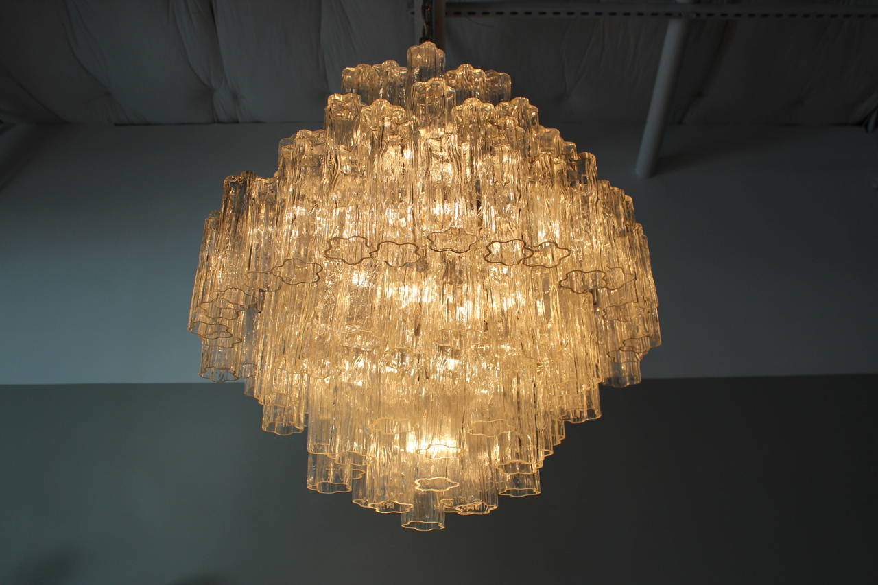 Large Venini Tronchi Chandelier