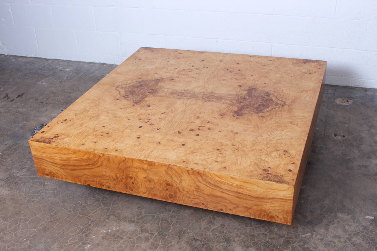 Large Burl Coffee Table by Milo Baughman for Thayer Coggin 2