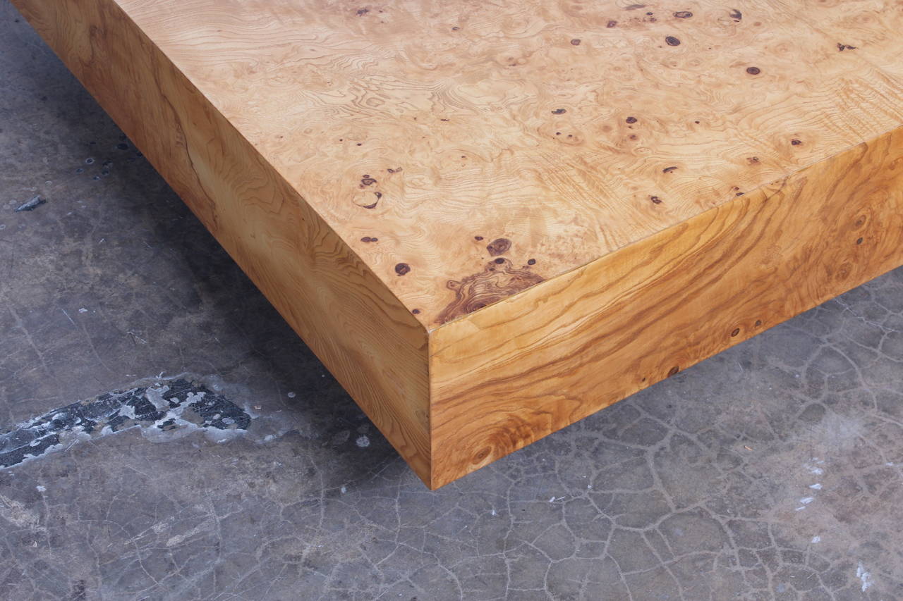 Large Burl Coffee Table by Milo Baughman for Thayer Coggin 3