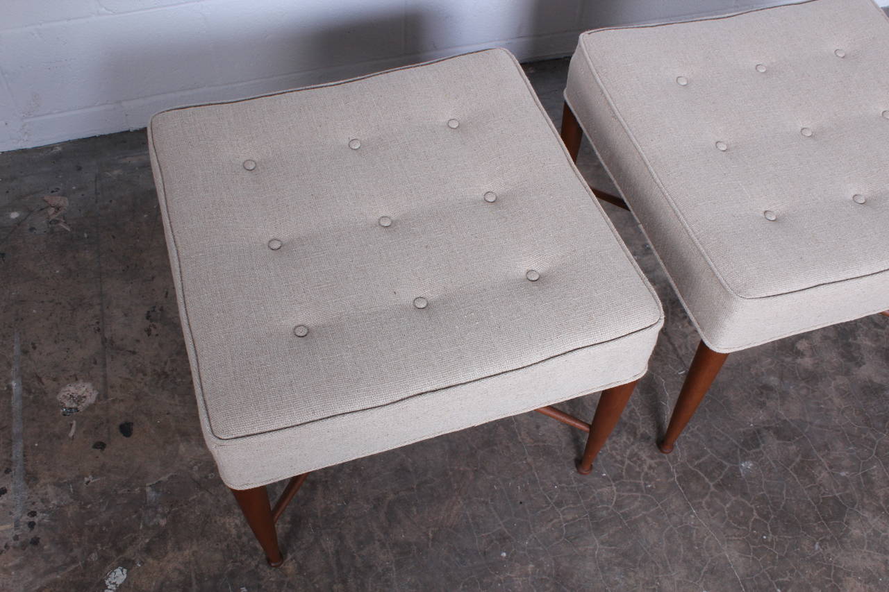 Pair of Thebes Stools by Edward Wormley for Dunbar 2