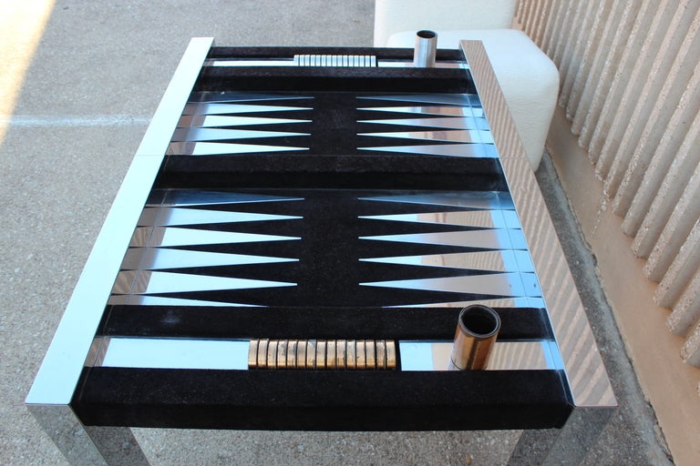 Backgammon Game Table and Chairs by Paul Evans 4