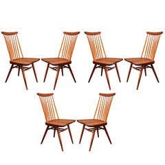Set of Six "New" Chairs by George Nakashima