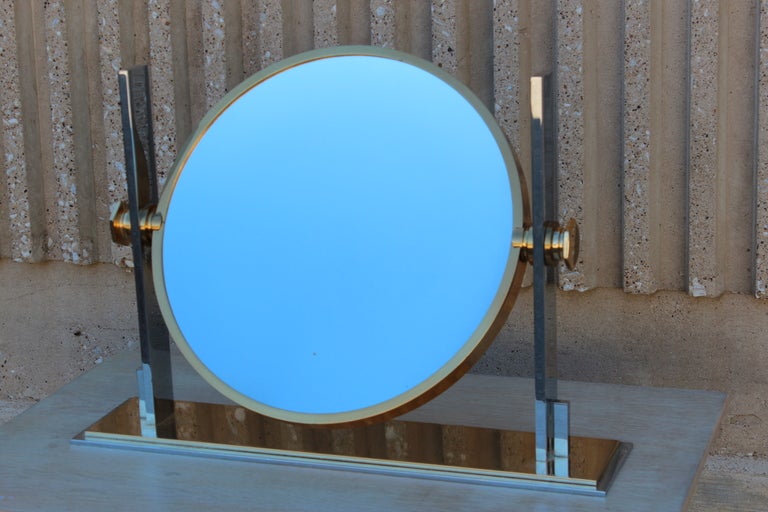 Large Table Top Mirror by Karl Springer at 1stDibs