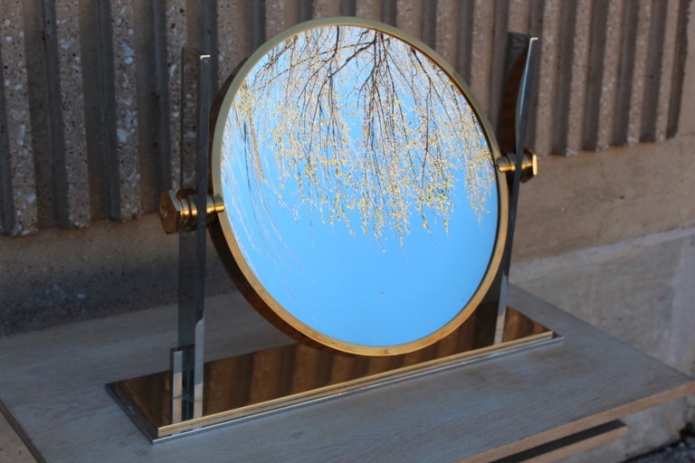 Large Table Top Mirror by Karl Springer at 1stDibs