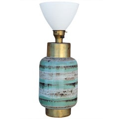 Beautifully glazed ceramic table lamp