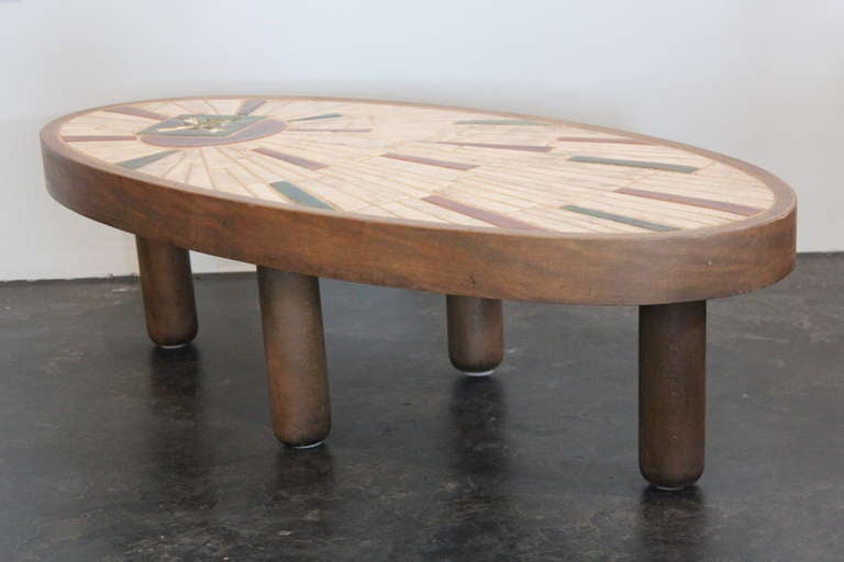 French Ceramic Table by Roger Capron