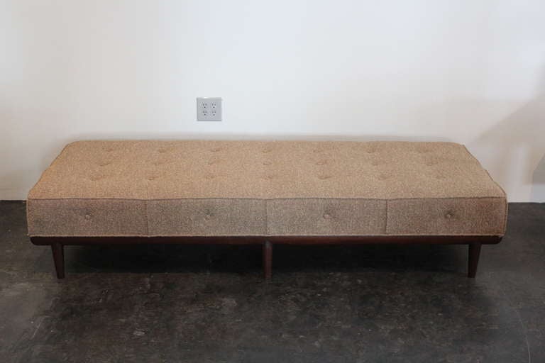 A large bench or daybed designed by T.H. Robsjohn-Gibbings for Widdicomb.