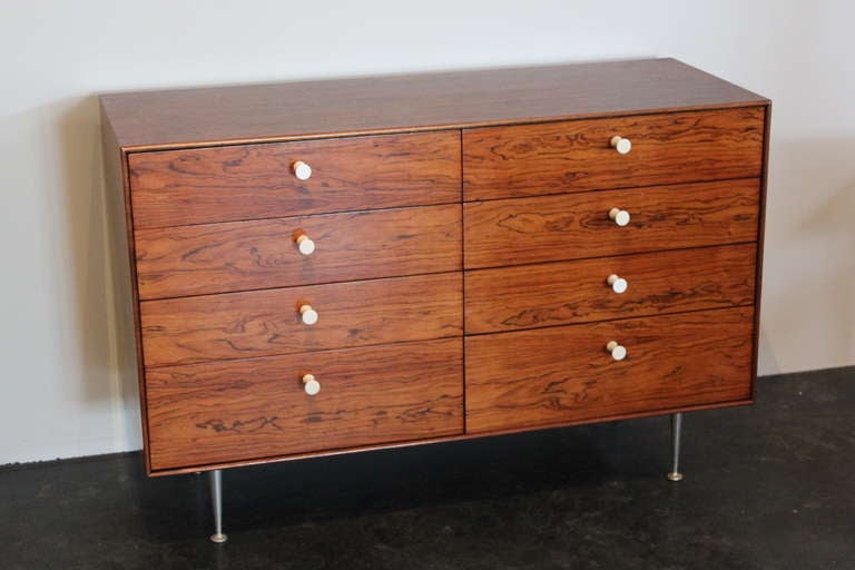 Rosewood Thin Edge Dresser by George Nelson In Good Condition In Dallas, TX