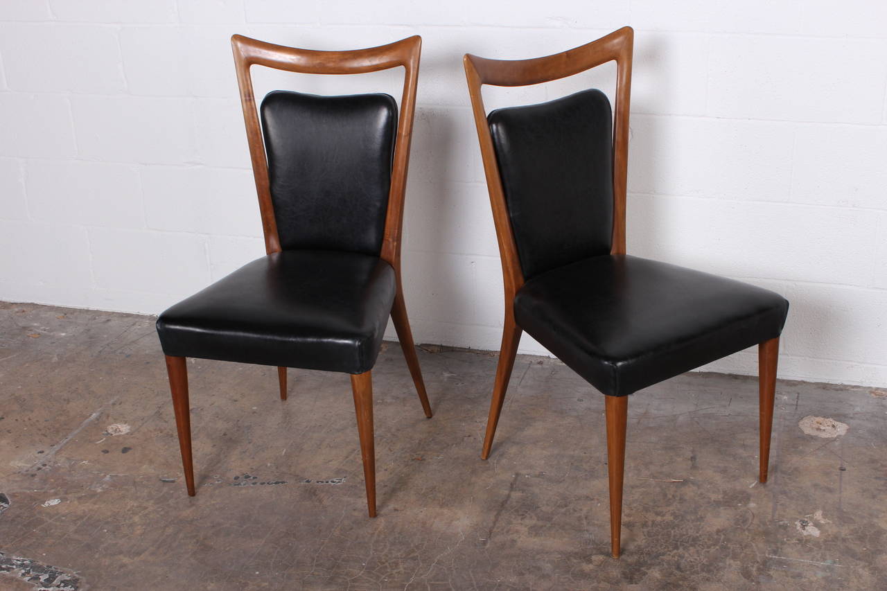 Set of Six Dining Chairs by Melchiorre Bega 1