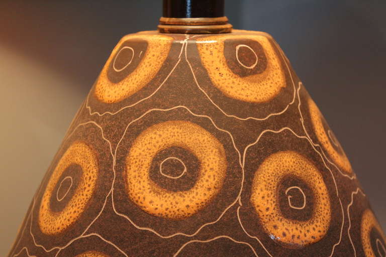 Ceramic Table Lamp with Maria Kipp Shade 1